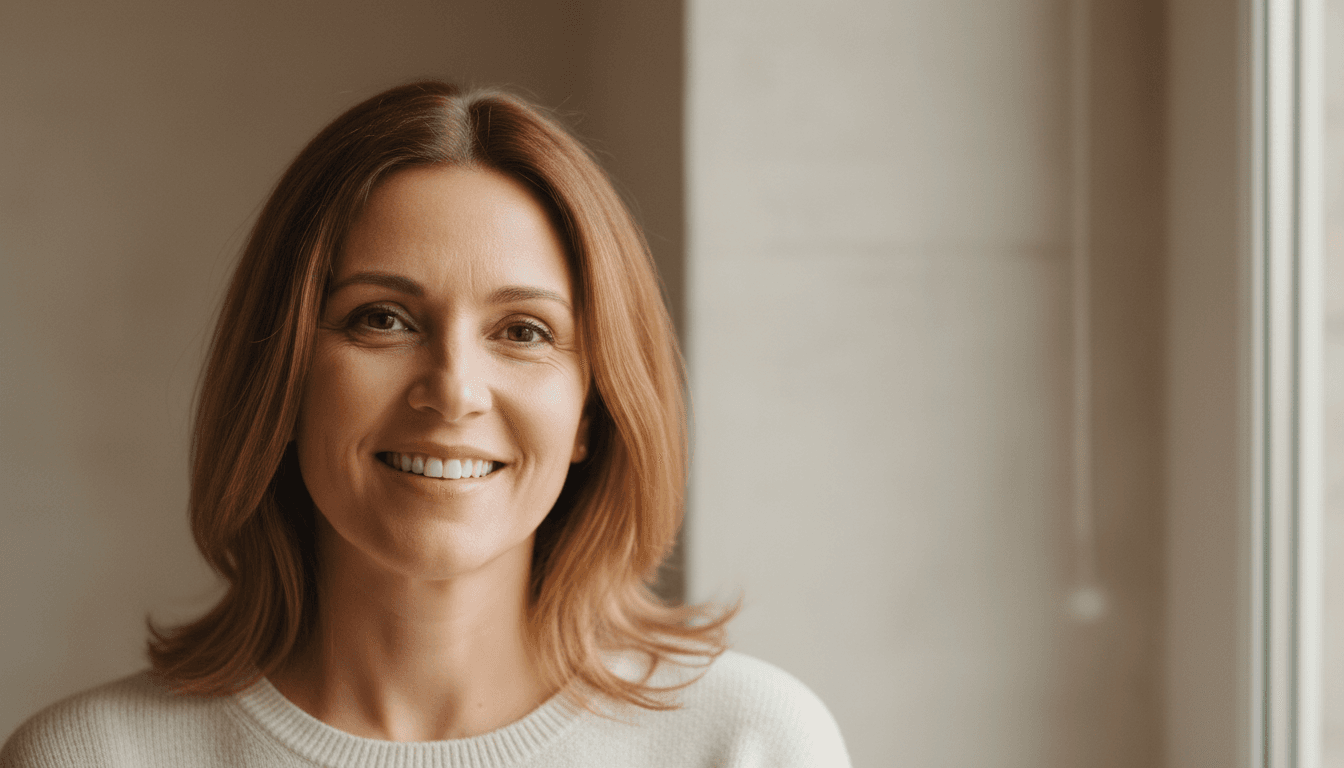 Satisfied client smiling after receiving legal representation